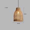 Retro Bamboo Woven Pendant Lamp Rattan Woven Room Dining Japanese Bamboo Art Lantern Tea House Lighting Fixtures