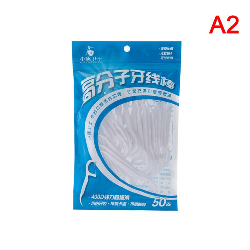 30/50/100 шт. Белые зубные нити-палочки для чистки зубов