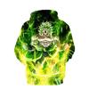 Мужская модная толстовка с длинным рукавом, с принтом 3D Super Anime Super Saiyan BROLI, Пуловер Dragon Z