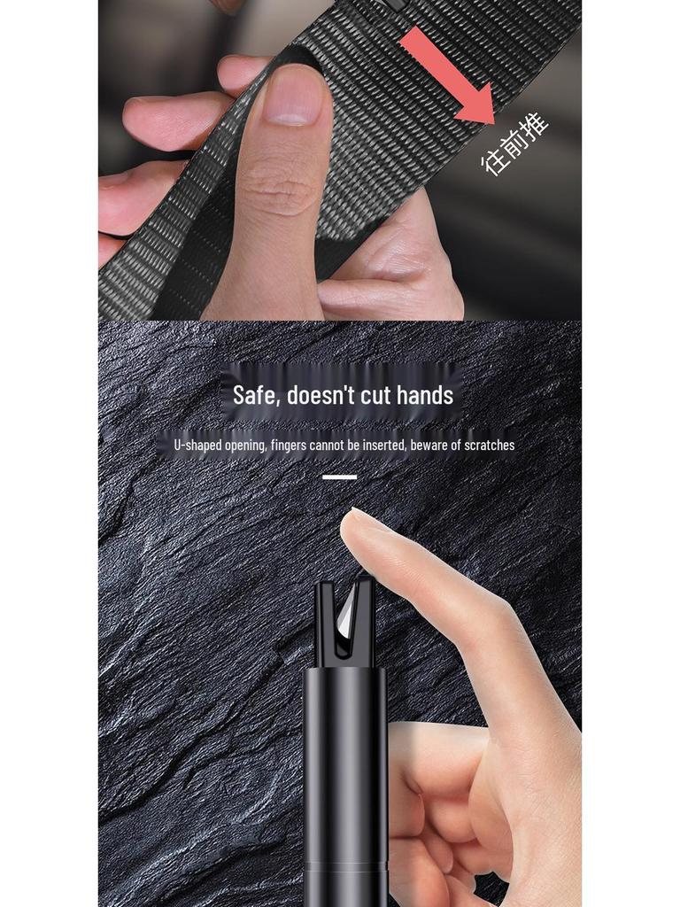 Emergency Car Escape Hammer & Window Breaker with Seatbelt Cutter – Multi-functional Safety Tool