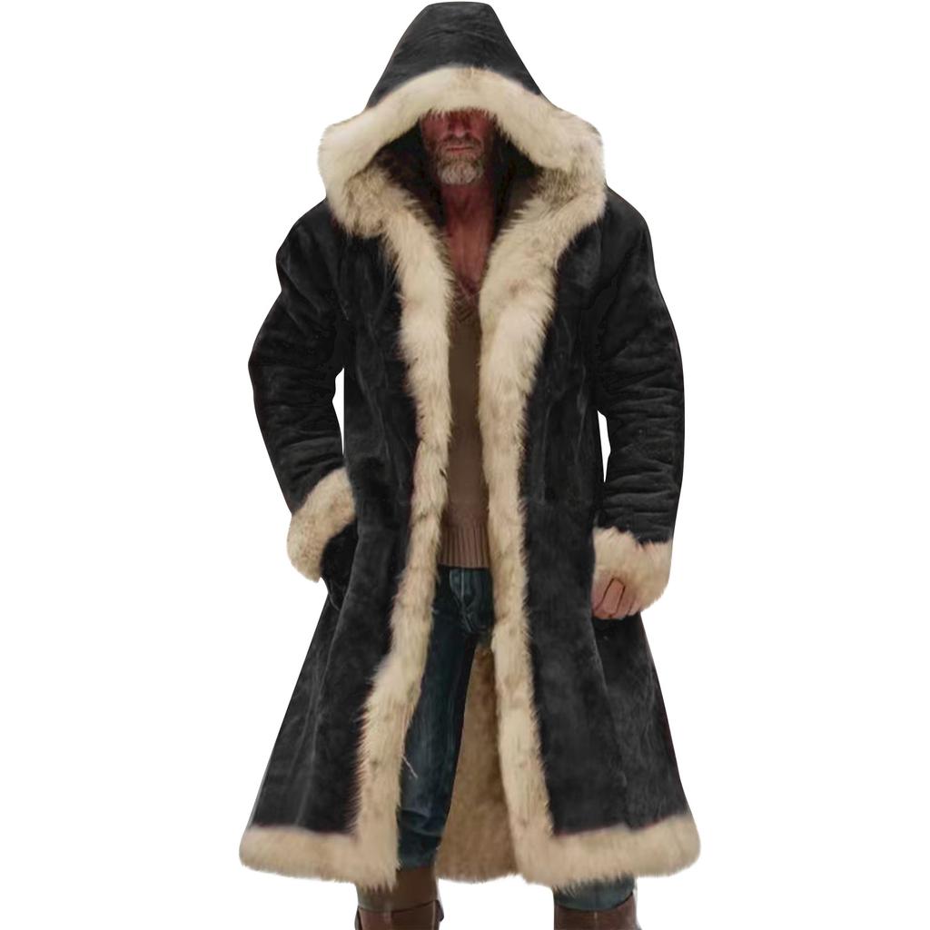 Мужская однотонная куртка с карманом на пуговицах, рабочая одежда плюс, мужское повседневное длинное пальто