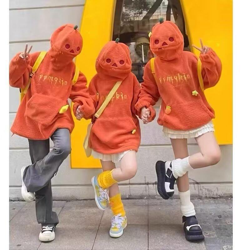 Осень/Зима 2024 American Retro Pumpkin Hoodie - унисекс молодежный свитер от National Tide Brand