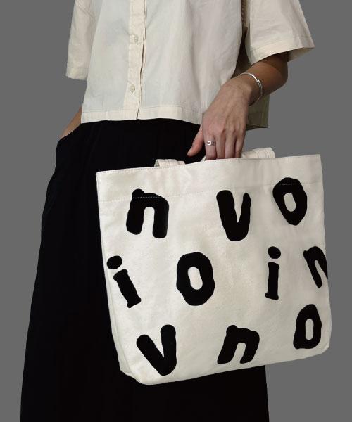 Novio O'Bag Слоновая кость L_ Двусторонний плечевой и сумки-тоут