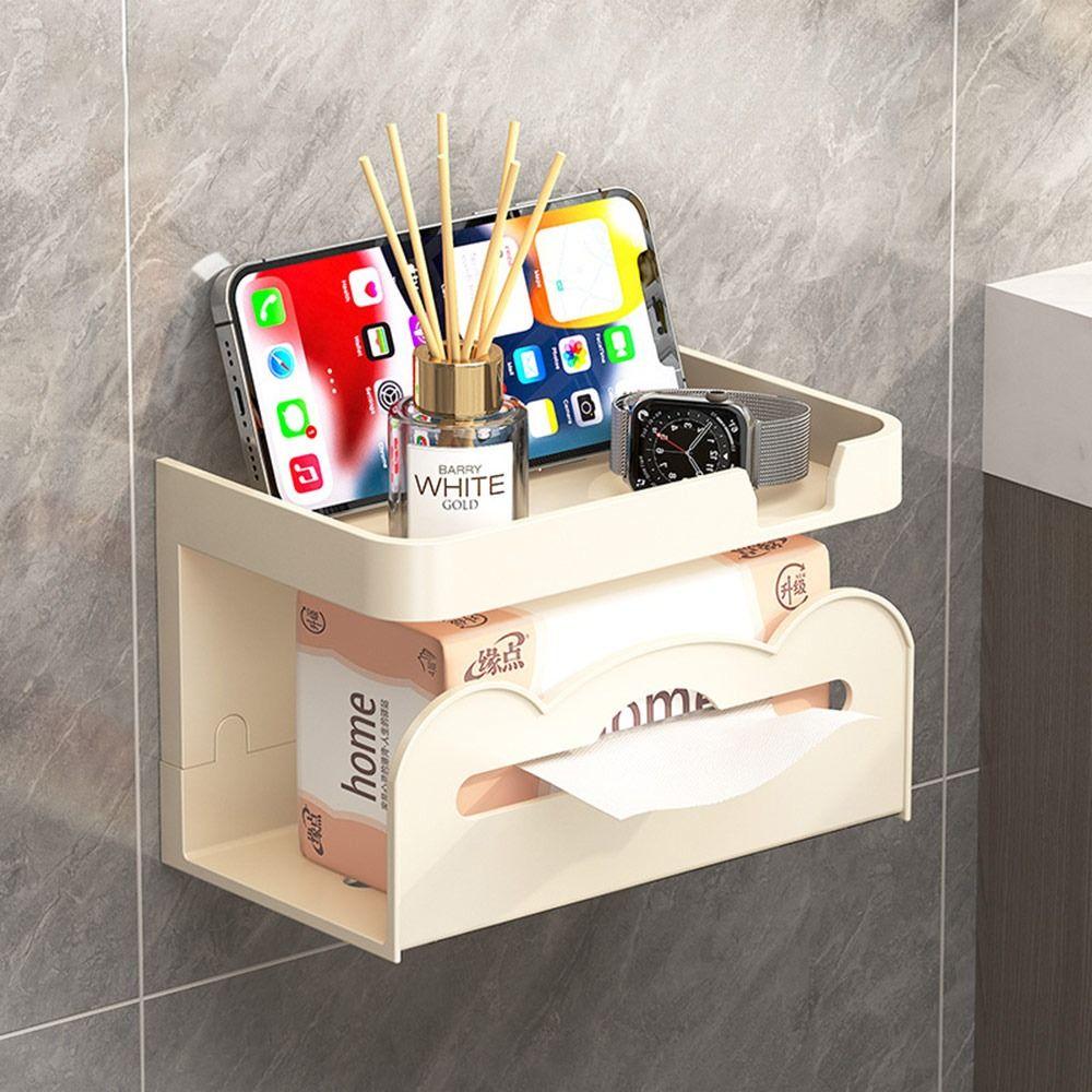 Креативная современная вешалка для салфеток, настенная многофункциональная организационная полка для телефона, модный держатель для туалетной бумаги