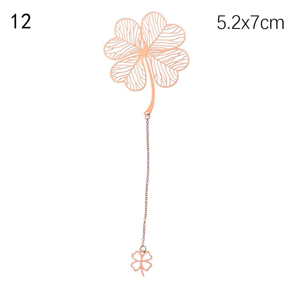 Милый держатель для книги абрикосового цвета с кисточкой в китайском стиле, металлическая закладка в виде листа