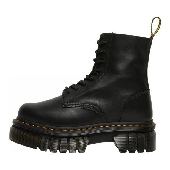 Dr. Martens Кожаные ботильоны на платформе Audrick Черные кроссовки унисекс 27149001