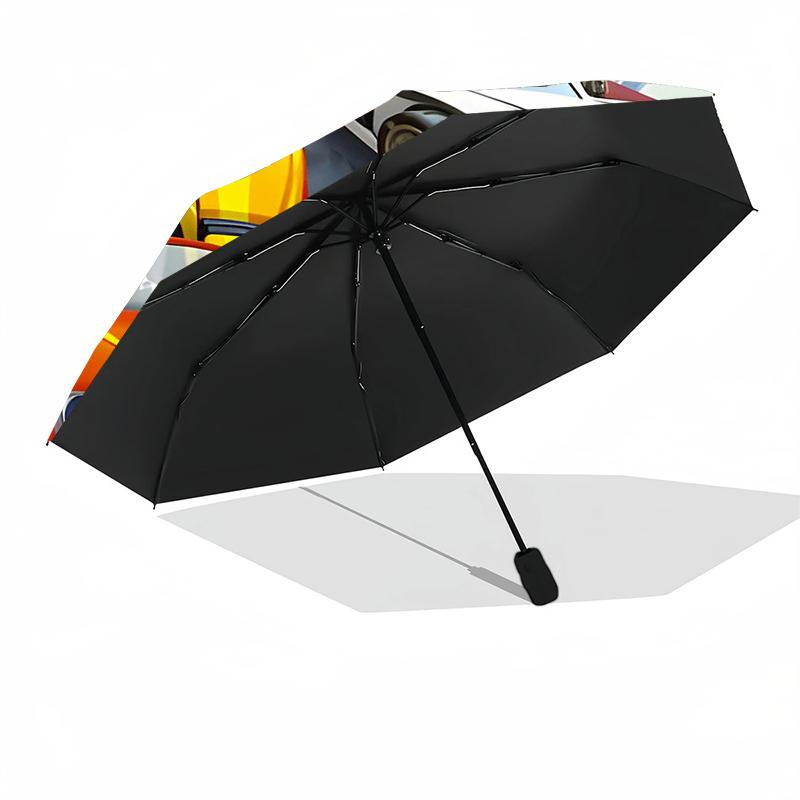 1pc Blaze and the Monster Machines (4) Umbrella, Sun Protection, And UV Shielding. It Has Eight Sturdy Ribs for Outdoor Use And Perfect Gift