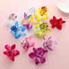 2Pcs Fashion Beach Girls Barrette Bridal Hairpins Flower Hair Clips Orchid  Wedding Accessories