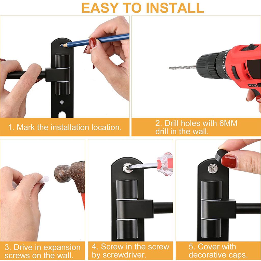 Стойка для шлема мотоцикла, настенное крепление, держатель для шлема с крючком, поворот на 180°, вешалка для шлема велосипеда для домашнего гаража, органайзер