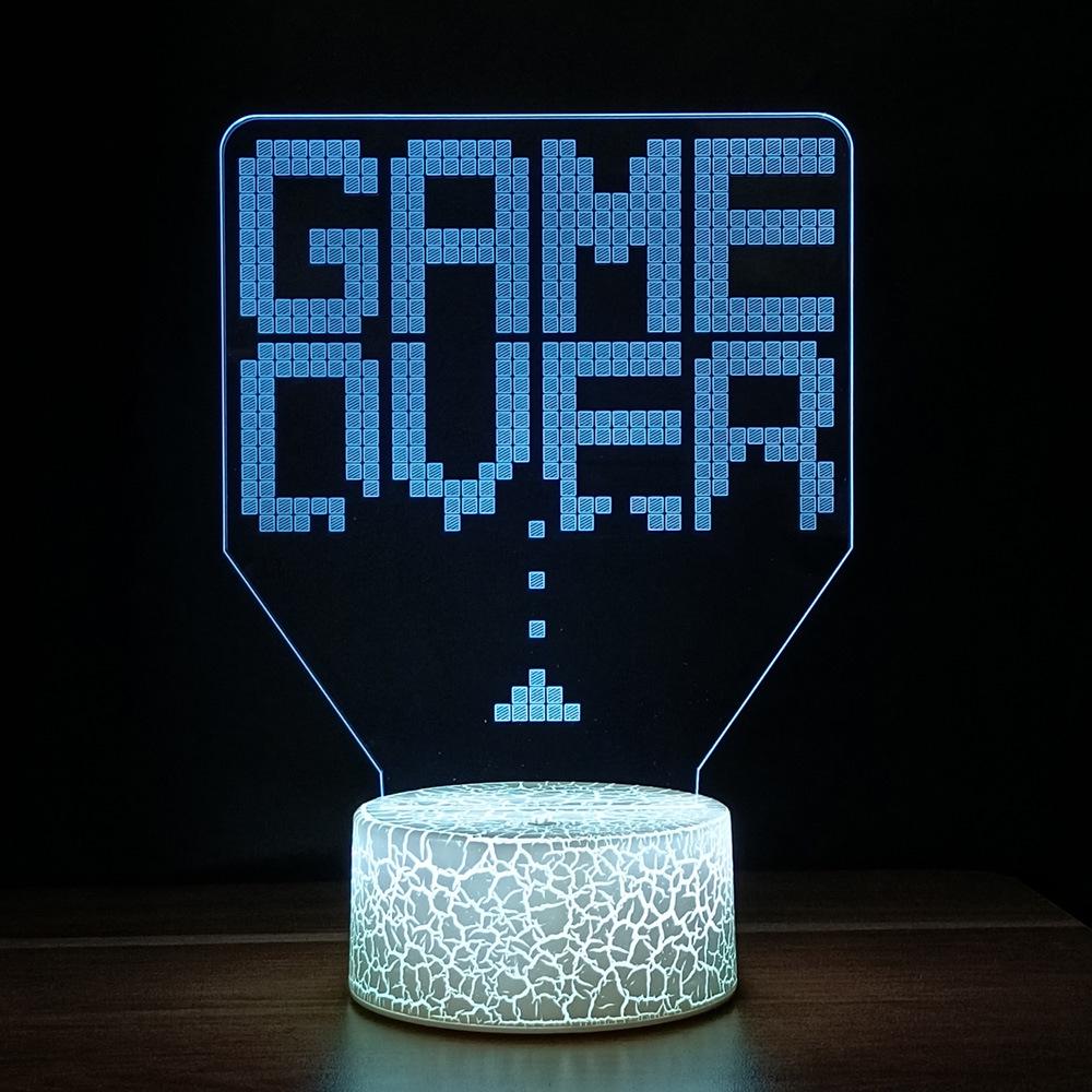 Креативная 3D настольная лампа в виде игрового контроллера: 7-цветный светодиодный декоративный ночник для Xbox