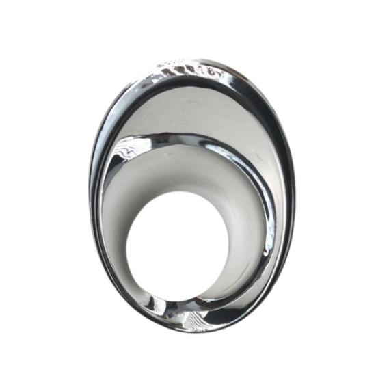 Для Megane Mk3 III рамка противотуманной фары никель правая левая 2 шт.. Набор хромированных автомобильных аксессуаров Oem 261521021R