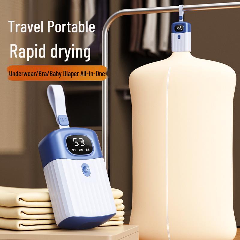 Portable Quick-Dry Mini Smart Dryer with Automatic Mite Removal and Sterilization