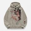 2025 Youth Trendy Printed Zip Hoodie Teens Casual Long Sleeve Sweatshirt