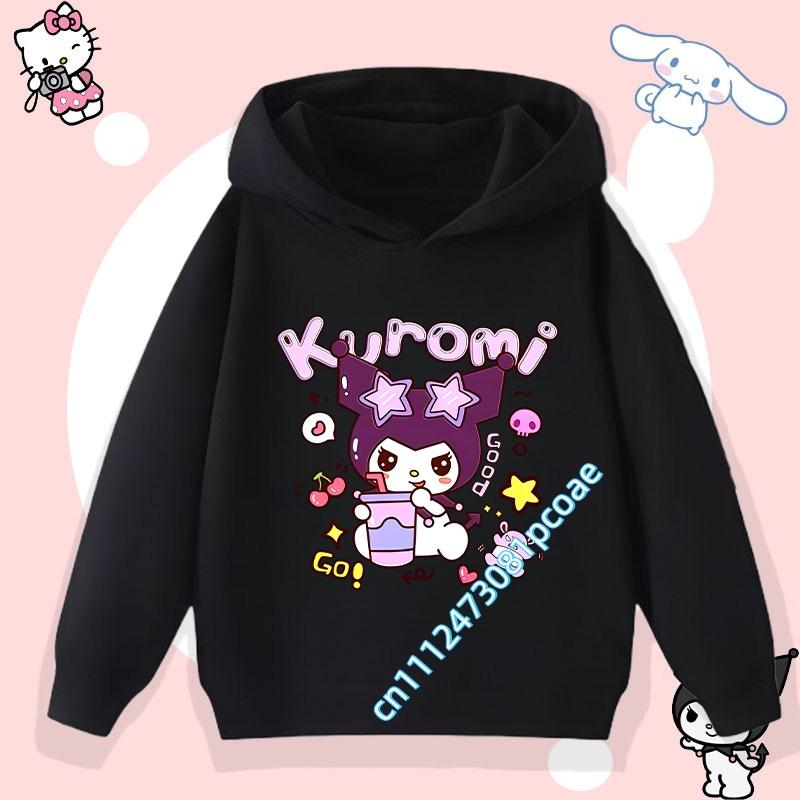 Boys' Sport Shirt Girls' Casual Top Cartoon Print Fall/Winter Pullover Shirt Children's Hooded Sweatshirt