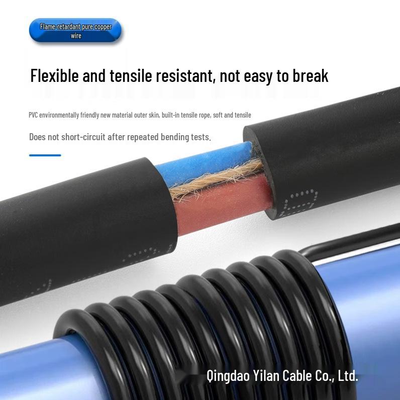 ZC-RVV National Standard Flexible Copper Core Power Cable 2*1.5