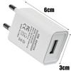 Зарядное устройство для телефона USB, 5 В, 1 А, универсальное, для настенной розетки, портативный блок питания, дорожные адаптеры питания для iPhone, iPad, Samsung, Xiaomi, штекер ЕС