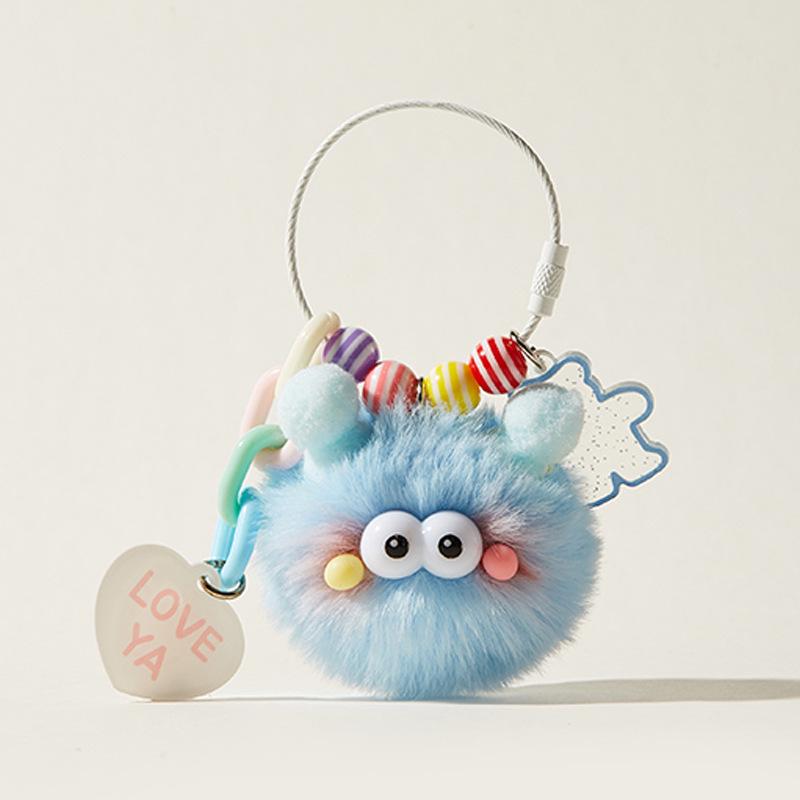 Очаровательный плюшевый брелок-подвеска в виде божьей коровки