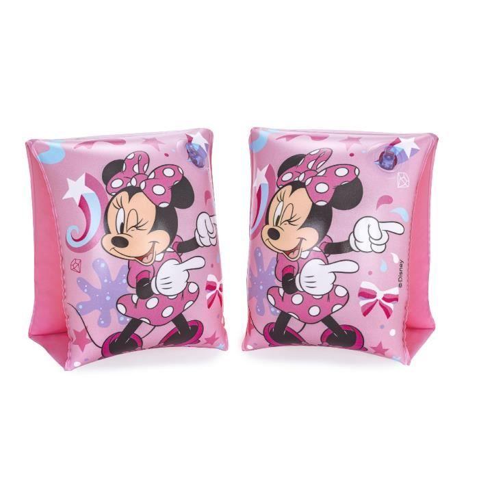 Brassards Gonflables - Bestway - Minnie Mouse - 17x12,5 cm - Double Chambre à Air - Rose Disney
