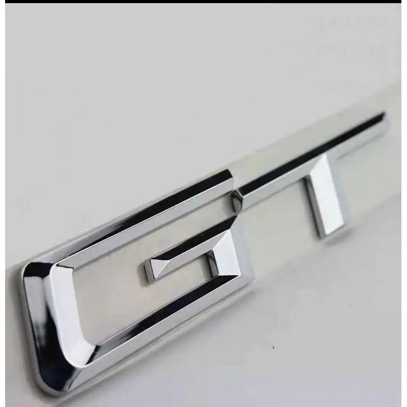 3D ABS GT Logo Letters Car Trunk Emblem Badge For BMW 5 3 Series 320d E36 320 C 400 650 530 F07 F34 G32 GT Sticker Accessories