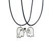 Halloween Couple Necklace Finger Heart Lover Neckchian Lovely Ghostes Pendant  Best Friend