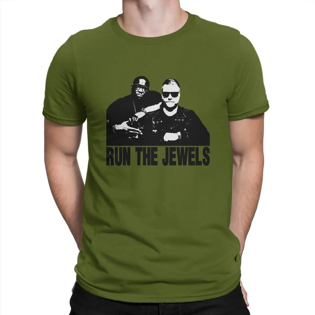 Run The Jewels Band Creative TShirt for Together Round Neck Basic T Shirt Hip Hop Birthday Gifts Streetwear Unisex