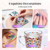 24/40 Colors Resin Jelly Rhinestone Bedazzling Kit 3mm Flatback Diamond Art Kits Bedazzled Nail Art With Tools Glue for Adults