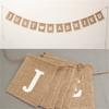Flax Wedding Po Props Vintage Banner Jute Burlap Bunting Rustic Garland Party Wedding Decoration
