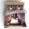 Penguin with top hat. Bedding sets Duvet cover sets Duvet covers Pillowcases(1*Duvet Cover 2*Pillowcases without duvet insert)