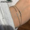 Double Layer Zircon Chain Bracelet for Women Simple Desgin Girls Jewelry Accessories