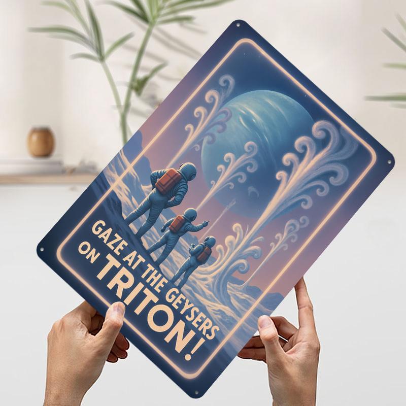 Triton Geysers Metal Poster Customized Wall Art Retro Vintage Tinplate Signs for Interior Decoration Living Room Decor Men Home
