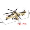 AH-64 вертолет боевые модели строительные блоки Тигр полиция война WW2 армейский истребитель пожарно-спасательный вертолет Хьюи кирпичи город