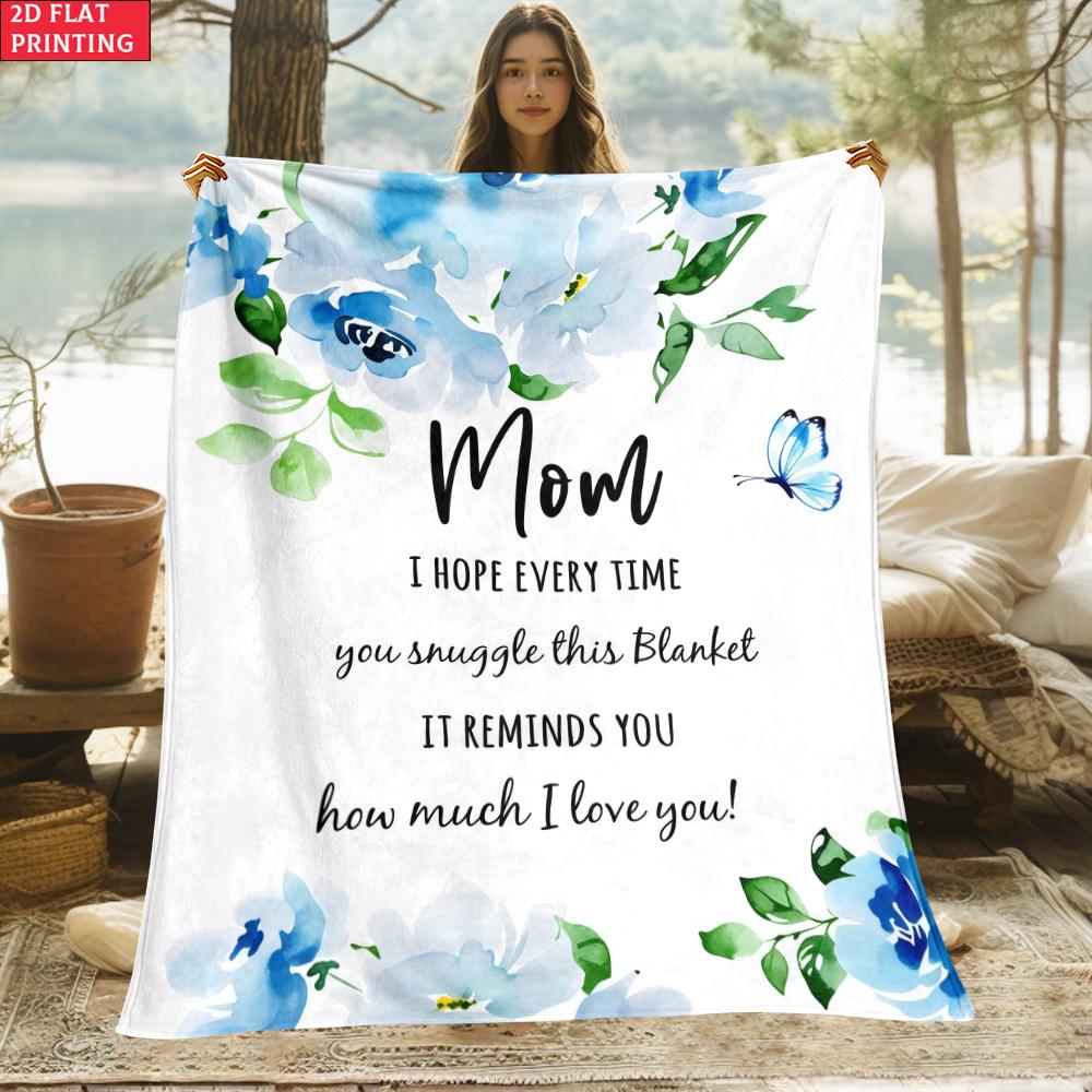 Mother's Day Print thin Flannel Blanket for Bedrooms,Living Rooms,Sofas Blankets,Lunch Breaks,blankets fluffy blanket