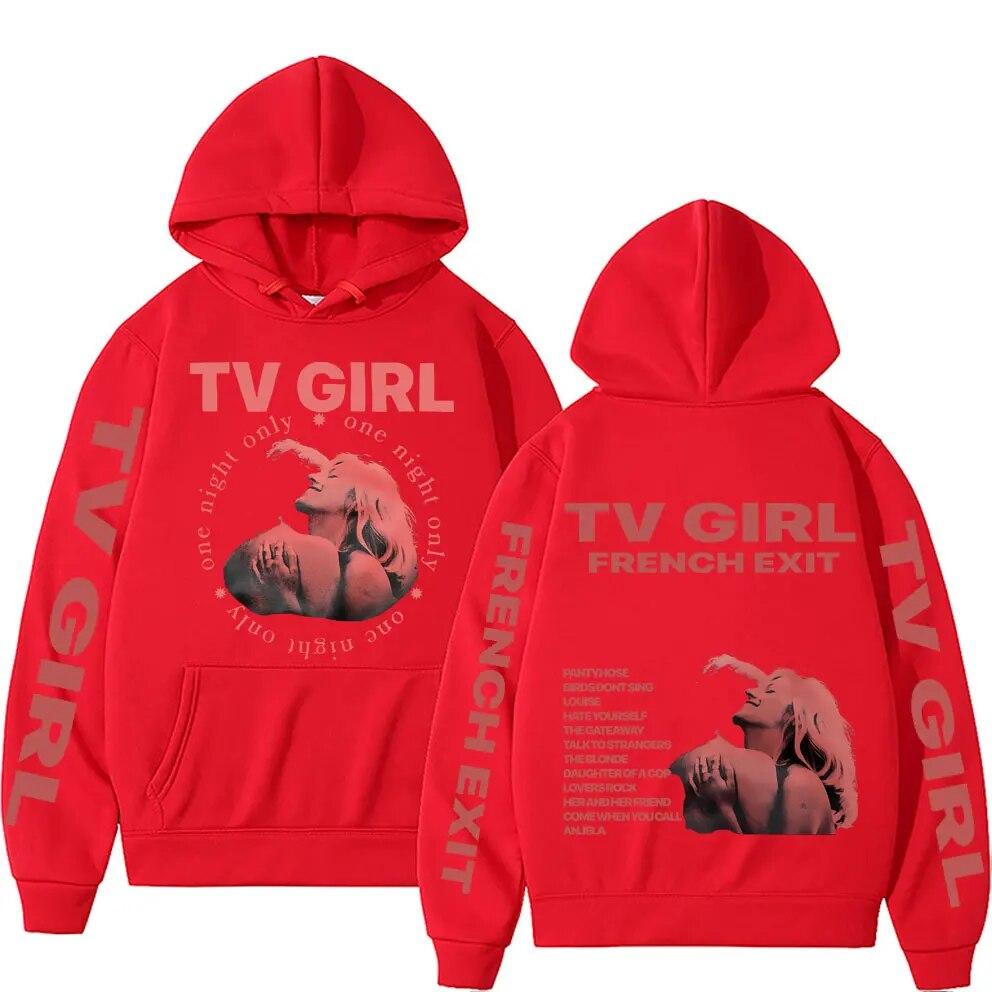 Limited Cults TV Girl One Night Only Толстовка с принтом унисекс Толстовка в стиле хип-хоп Унисекс Женские повседневные толстовки в стиле Харадзюку Толстовки унисекс