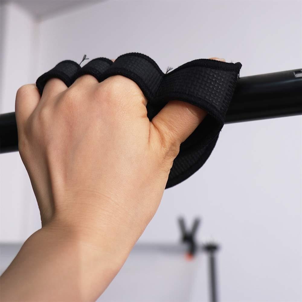 1 Pair Thicken Weightlifting Hand Protect Pads Non-slip Gym Power Gloves Pull-ups