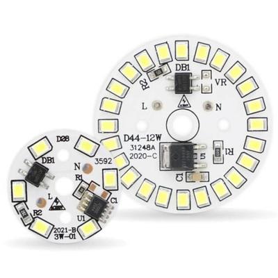 Светодиодный чип 3 Вт 5 Вт 7 Вт 9 Вт 12 В Плата PCB SMD 2835 Осветительная лампа Световые бусины Лампочка Чип Светодиодный чип Лампочка