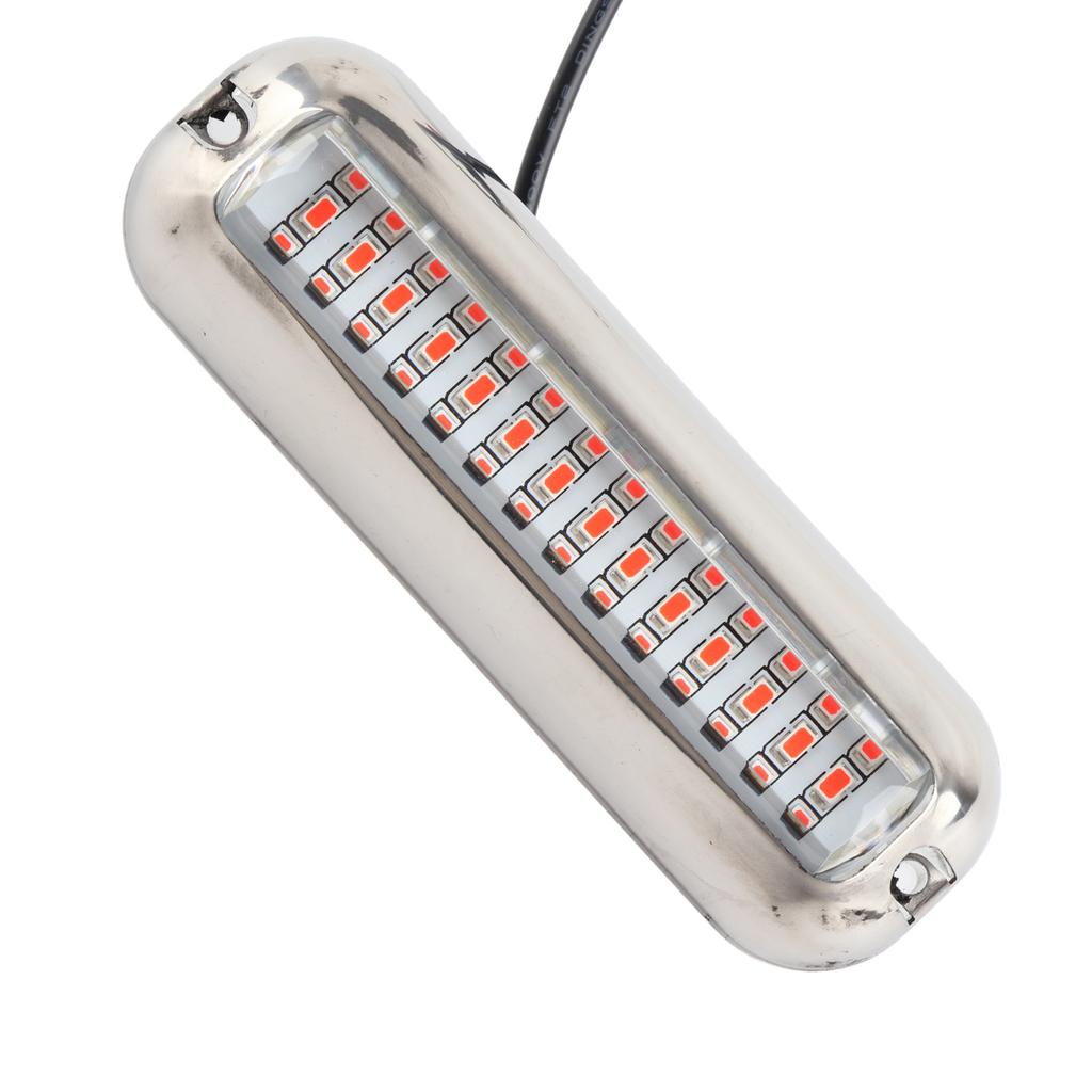 Underwater Boat Lights IP68 Waterproof 42 LED Beads 125 degrees Wide Angle Highlight Marine Light Lamp DC10‑30V Blue