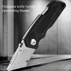 Durable Foldable Knife Holder - Black, Removable & Interchangeable Blades (Blades Not Included), Easy To Carry, Essential for Home & Outdoor Use