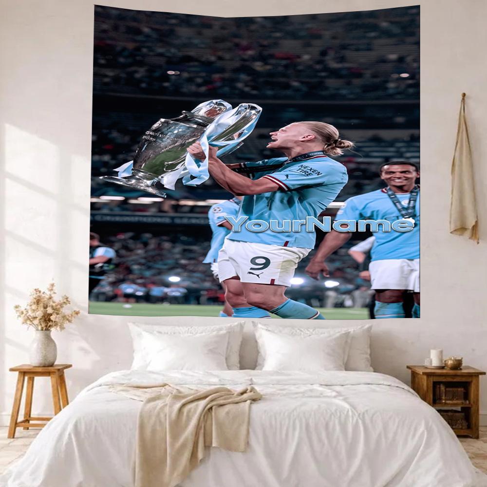 Haaland Custom Your Name Wall Decor Tapestry Art For Pet Memorial Birthdaywedding Party Backdrop Family Gift