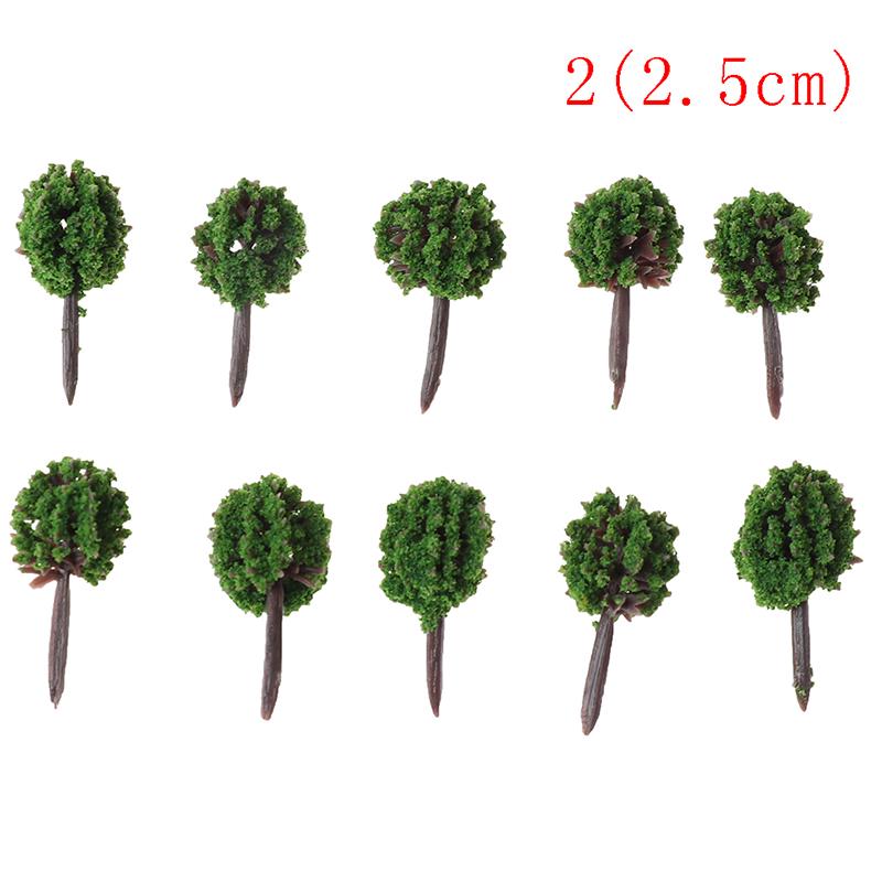 20 Pcs Shrub Vegetation Military Scene Sand Table Landscape Tree Model Deor