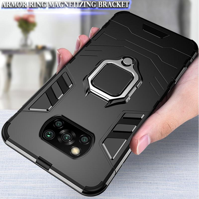Shockproof Case For Xiaomi Redmi Note 10 11 12 10S 11S 12S Poco X3 X4 X5 Pro M4 M5 M5S F3 F4 GT 4G 5G Stand Back Phone Cover