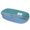 KOKUYO Pencil Case Large Capacity Shelbro Limited Mister Donut Pattern Mint X Blue F-VBF190-L3