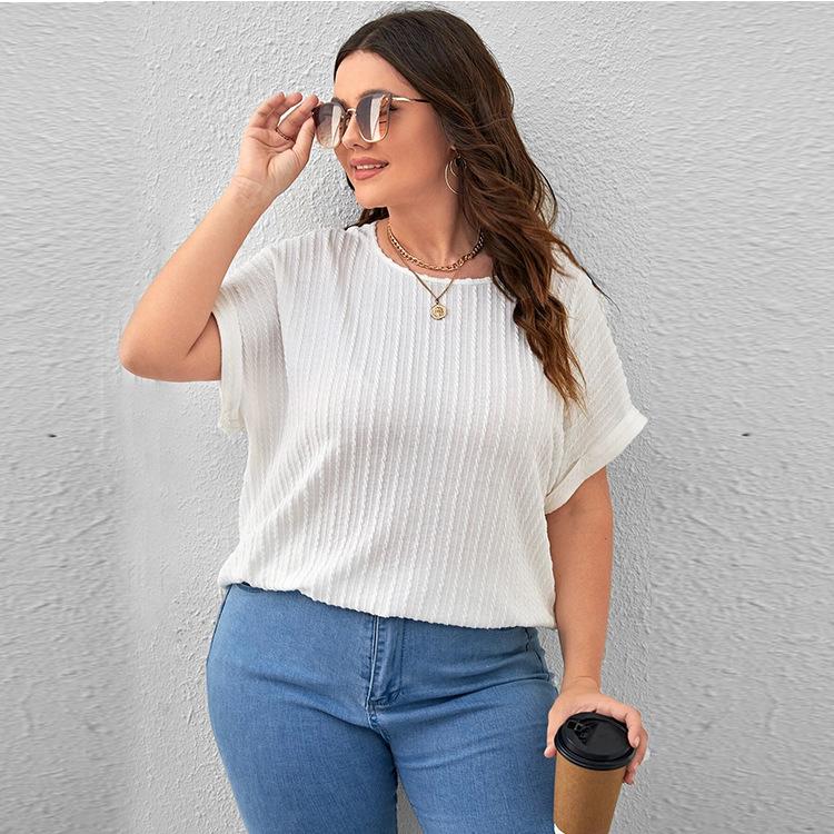 YYFS Women's Fashion Casual Summer Spring Stripe Print Short Sleeve O-Neck Blouses & Shirts
