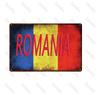 20X30Cm National Germany Netherlands Austria Russia Metal Sign Tin Sign City Travel Souvenir Wall Sticker Pub Home Decoration