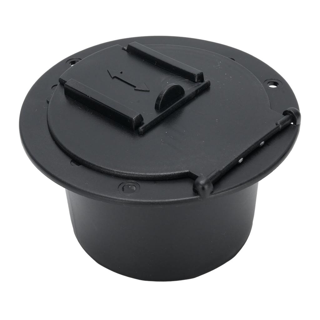 Крышка лючка шнура питания RV Защитная Погодоустойчивая Легкая установка для Путешествий Палатки Прицепа Автодома Гараж Черный