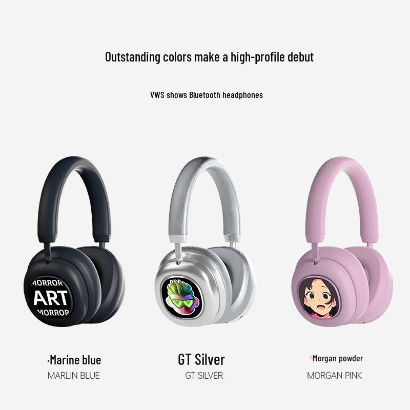 MORRORART VWS X1 Smart Over-Ear Display Headphones
