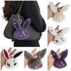 Dark Style Gothic Bunny Keychain Animal Halloween Key Rings Wounded Rabbit Keychain  Halloween