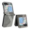 Premium Leather Case for Samsung Galaxy Z Flip 6 Flip 5 Flip 4 3 Credit Cards Slot Phone Bag Cover Shockproof Armor & S LINE
