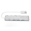 USB-концентратор Многопортовый USB 3.0 3 USB 2.0 USB C Док-станция для подключения USB-накопителя Беспроводной мыши Клавиатуры Серебристый