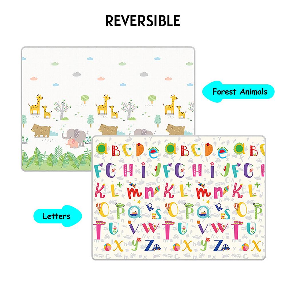 Baby Play Mat Floor Mat Large Baby Crawling Mats 71 Inch X 47 Inch Waterproof Reversible Foldable