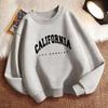 Худи с круглым вырезом для детей California LA Letter Sportswear - Повседневный модный пуловер для мальчиков